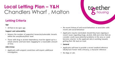 Local Lettings Plan