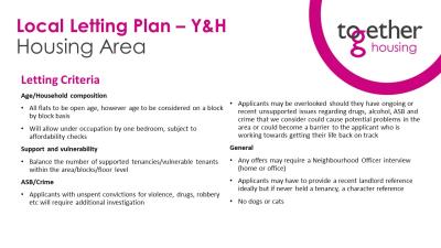 Local Lettings Plan