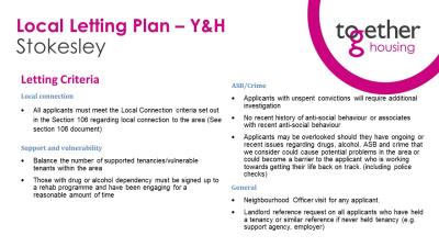 Local Lettings Policy